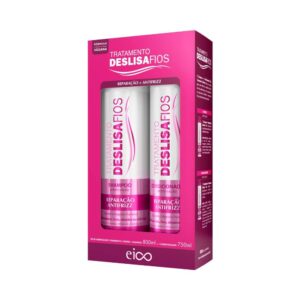 Kit Eico Deslisa Fios Shampoo 800ml + Condicionador 750ml