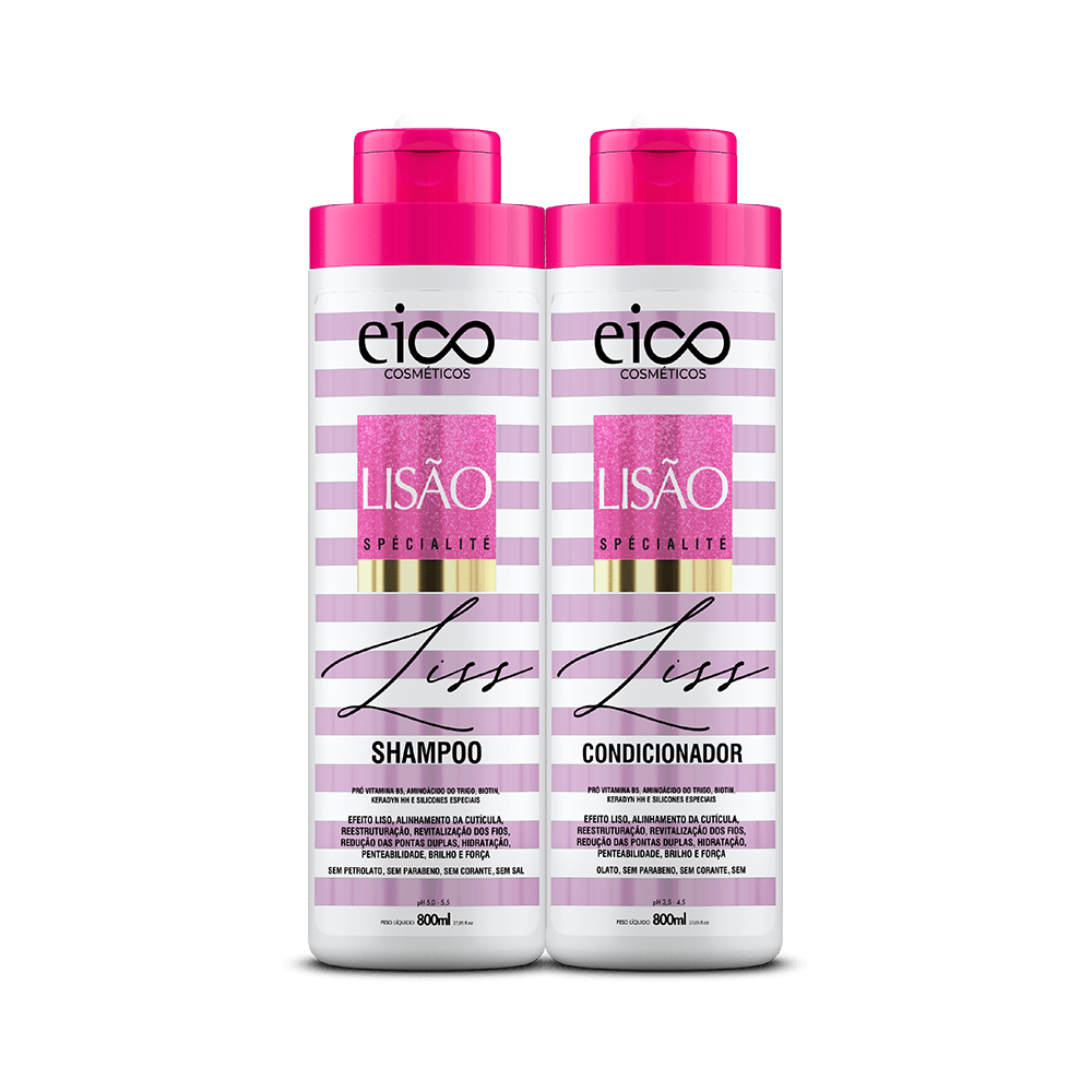 Kit Eico Shampoo + Condicionador Lisão 800ml