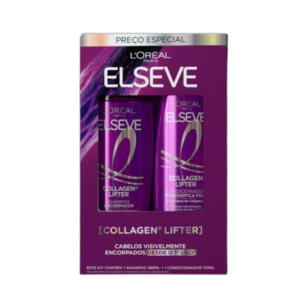 Kit Elseve Shampoo + Condicionador Collagen Lifter