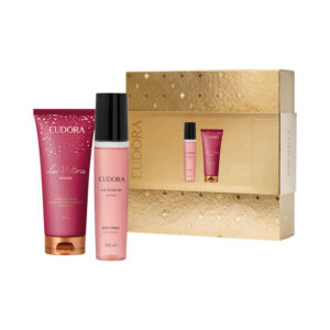 Kit Eudora Body Spray + Creme Corporal La Victorie Intense