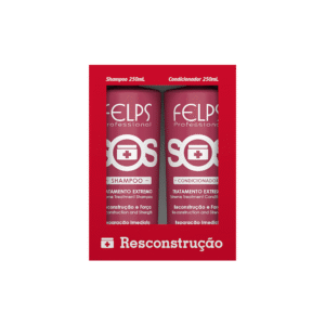 Kit Felps Professional Duo Home Care SOS Reconstrução Shampoo e Condicionador 250ml