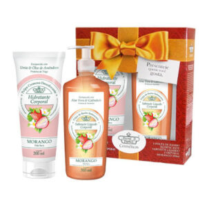 Kit Flores & Vegetais Hidratante Corporal 200ml + Sabonete Líquido 310ml Morango