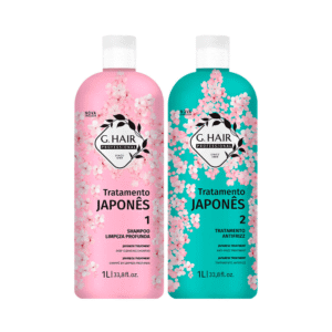 Kit G-Hair Tratamento Japonês Escova Progressiva 1L