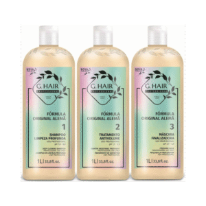 Kit G.Hair Escova Progressiva Alemã 3 Passos