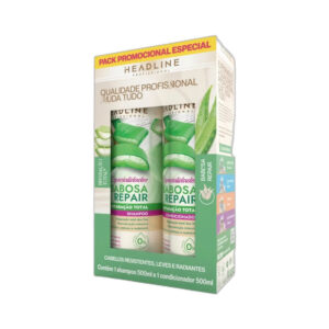 Kit Headline Shampoo 500ml + Condicionador 500ml Babosa Repair