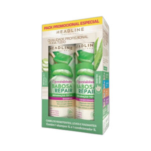 Kit Headline Shampoo 1L + Condicionador 1L Babosa Repair
