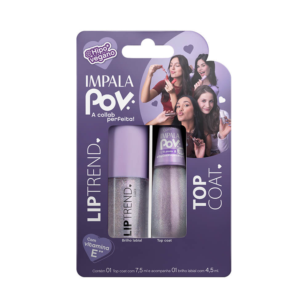 Kit Impala Top Coat + Gloss Luara POV Tô Pronta!