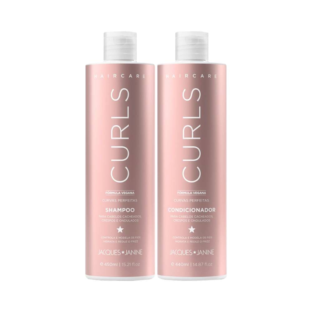 Kit Jacques Janine Hair Care Curls Shampoo 450ml + Condicionador 440ml
