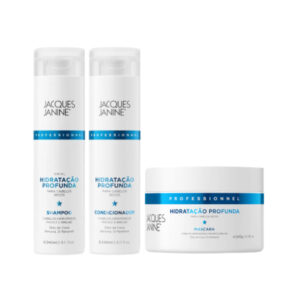 Kit Jacques Janine Hidratação Profunda Shampoo 240ml + Condicionador 240ml + Máscara de tratamento 240g