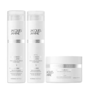 Kit Jacques Janine Luminous Glow Shampoo 240ml + Condicionador 240ml + Máscara de tratamento 240g