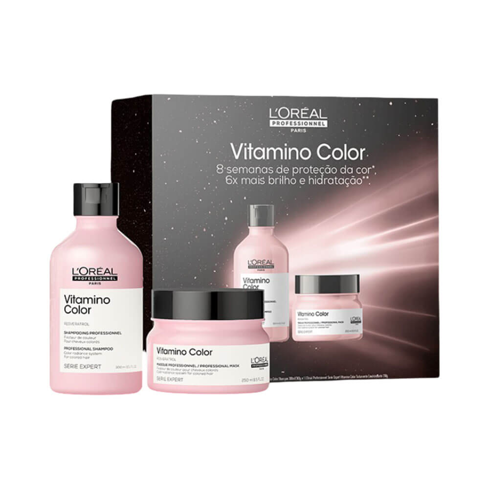 Kit L'Oréal Professionnel Shampoo + Máscara Serie Expert Vitamino Color