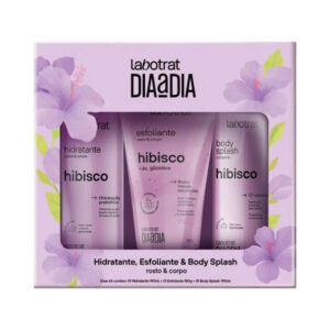 Kit Labotrat Hidratante + Esfoliante + Body Splash Dia a Dia Hibisco 530g