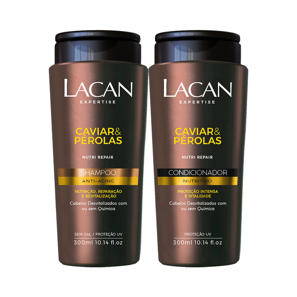 Kit Lacan Shampoo + Condicionador Caviar & Pérolas
