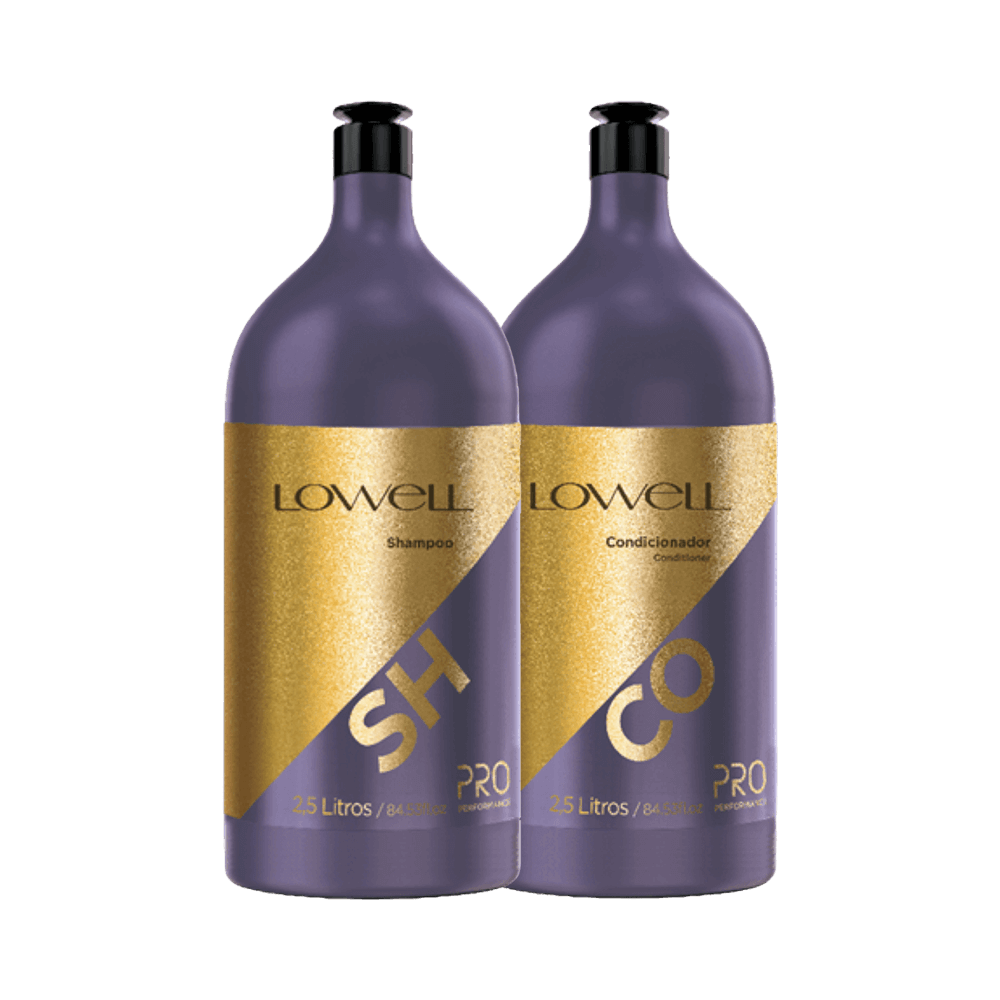Kit Lowell Lavatório Profissional Shampoo 2500ml + Condicionador 2500ml