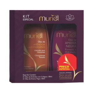 Kit Muriel Óleos Amêndoa com Colágeno + Ameixa Negra