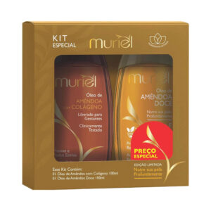 Kit Muriel Óleos  Amêndoa com Colágeno + Amêndoa Doce