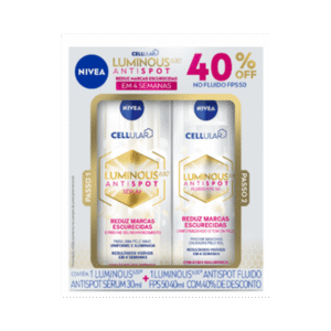 Kit Nivea Luminous Sérum 30ml + Fluido 630º FPS 50 40ml
