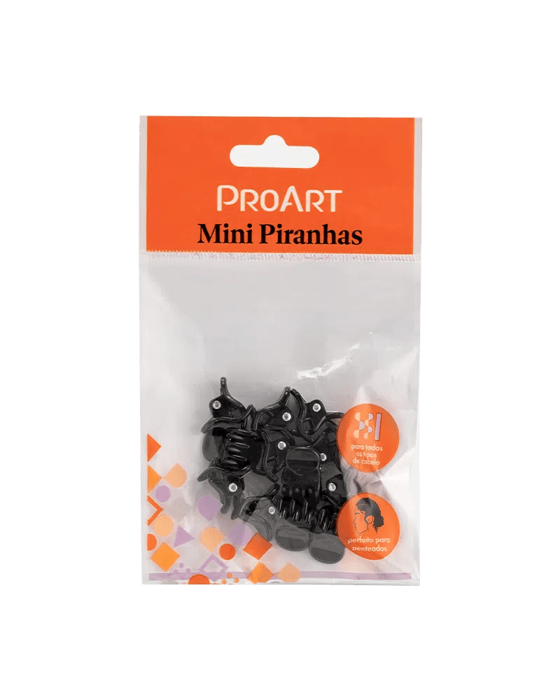 Kit ProArt Piranhas de Cabelo 12 uni Pequenas