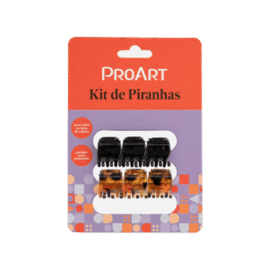 Kit ProArt Piranhas de Cabelo 6 uni Médio Sortido