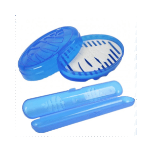 Kit Porta Escova e Saboneteira Marilu Folhas