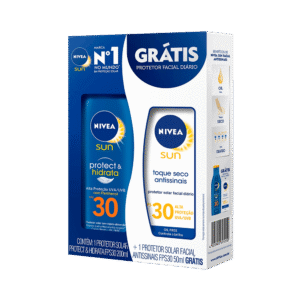 Kit Protetor Solar Nivea Sun Fps30 200ml + Protetor Facial Fps30