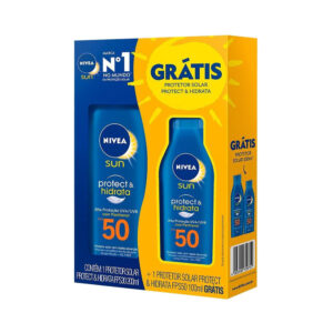 Kit Protetor Solar Nivea Sun Fps50 200ml + Fps50 100ml