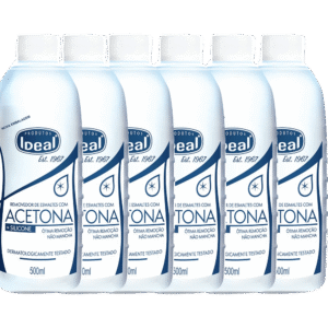 Kit Removedor de Esmalte Ideal Silicone 500ml com 6 unidades