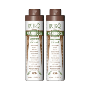 Kit Shampoo + Condicionador Retrô Mandioca 12em1 1000ml