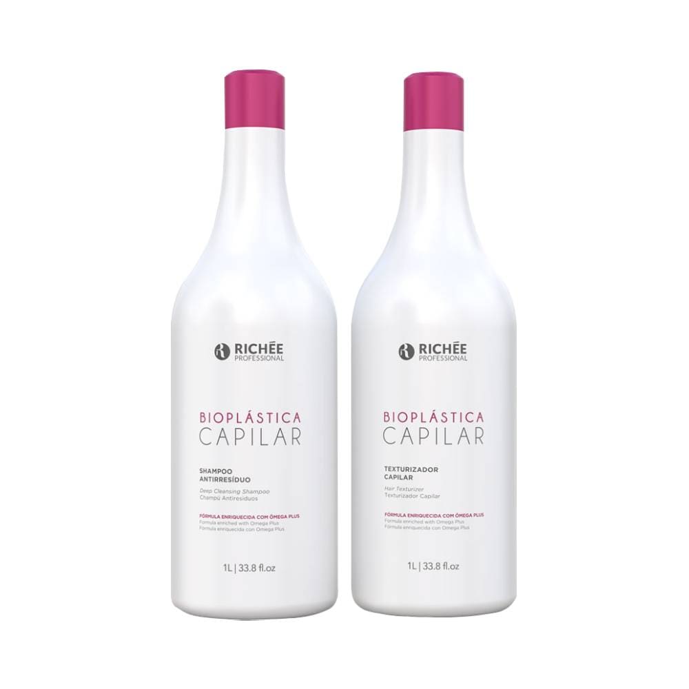Kit Shampoo + Texturizador Richée Bioplástica Escova Defrizante