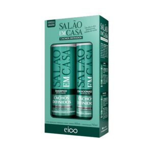Kit Salão Em Casa Cachos Definidos Shampoo 800ml + Condicionador 750ml