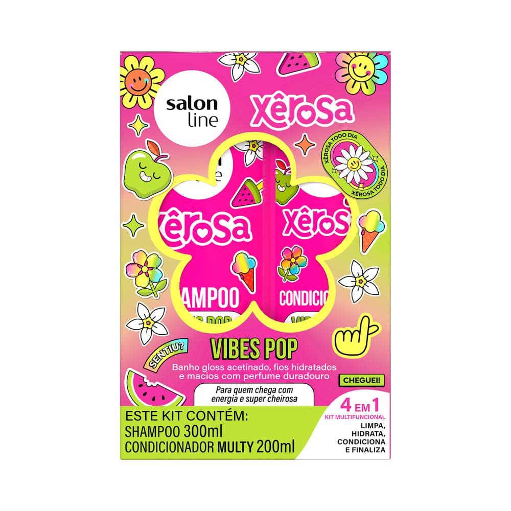 Kit Salon Line Xêrosa Shampoo + Condicionador Vibes Pop
