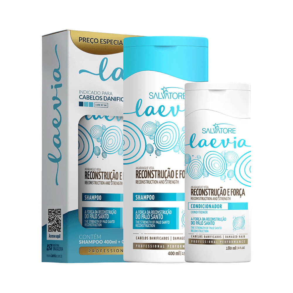 Kit Salvatore Shampoo + Condicionador Laevia Reconstrução e Força