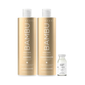 Kit Shampoo + Condicionador + Ampola Jacques Janine Bambu e Luminous Glow