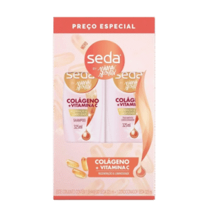 Kit Seda By Niina Secrets Colágeno e Vitamina C Shampoo + Condicionador 325ml
