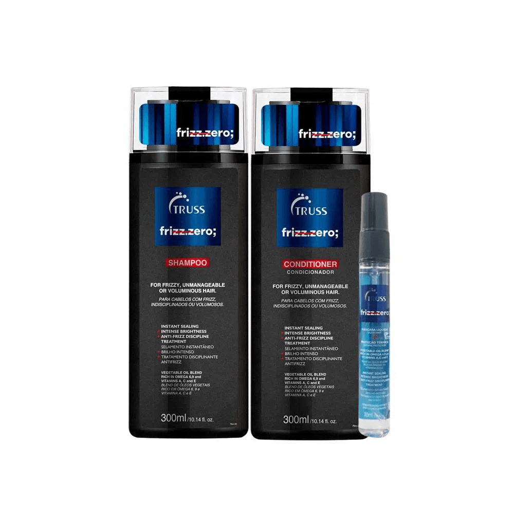 Kit Truss Shampoo + Condicionador GRÁTIS mini Spray Frizz Zero