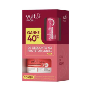 Kit Vult Creme Facial Antissinais 100g +Protetor Labial FPS15 Melancia 3,5g
