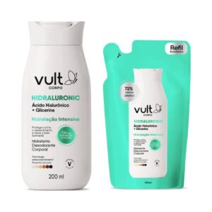 Kit Vult Hidraluronic Hidratação Intensiva Hidratante Corporal 200ml + Refil 300ml