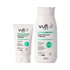 Kit Vult Hidratante para Corpo e Mãos Hidratação Intensiva