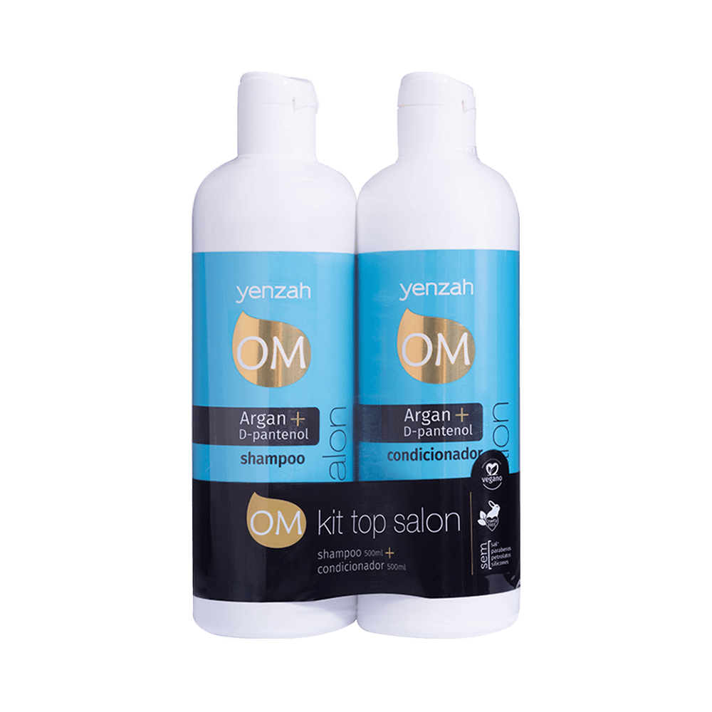 Kit Yenzah Top Salon OM Shampoo 500ml + Condicionador 500ml