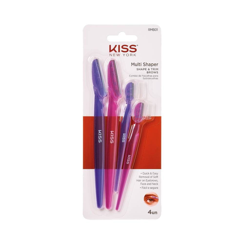 Kit de Navalhas Kiss New York Multi Shaper 4 Unidades