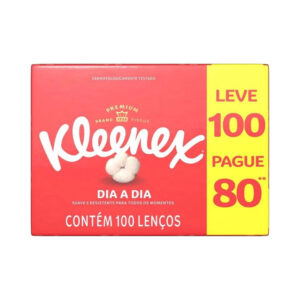 Lenço de Papel Kleenex Original Dia a Dia 100 Unidades