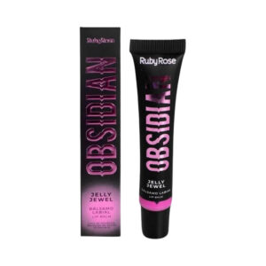Lip Balm Ruby Rose Obsidian Jelly Jewel Rhodonite