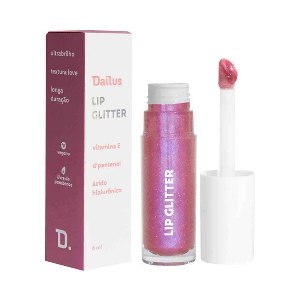 Lip Glitter Dailus Pink Glass