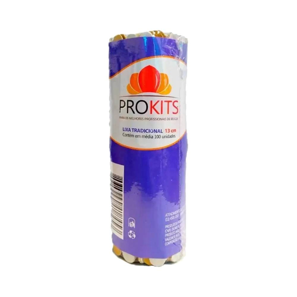 Lixas Prokits 13cm com 100 Unidades