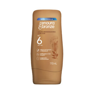 Loção Bronzeadora Cenoura e Bronze com Cor FPS 6 110ml