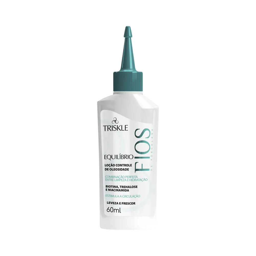 Loção Capilar Triskle Fios de Porcelana Controle de Oleosidade Equilíbrio 60ml