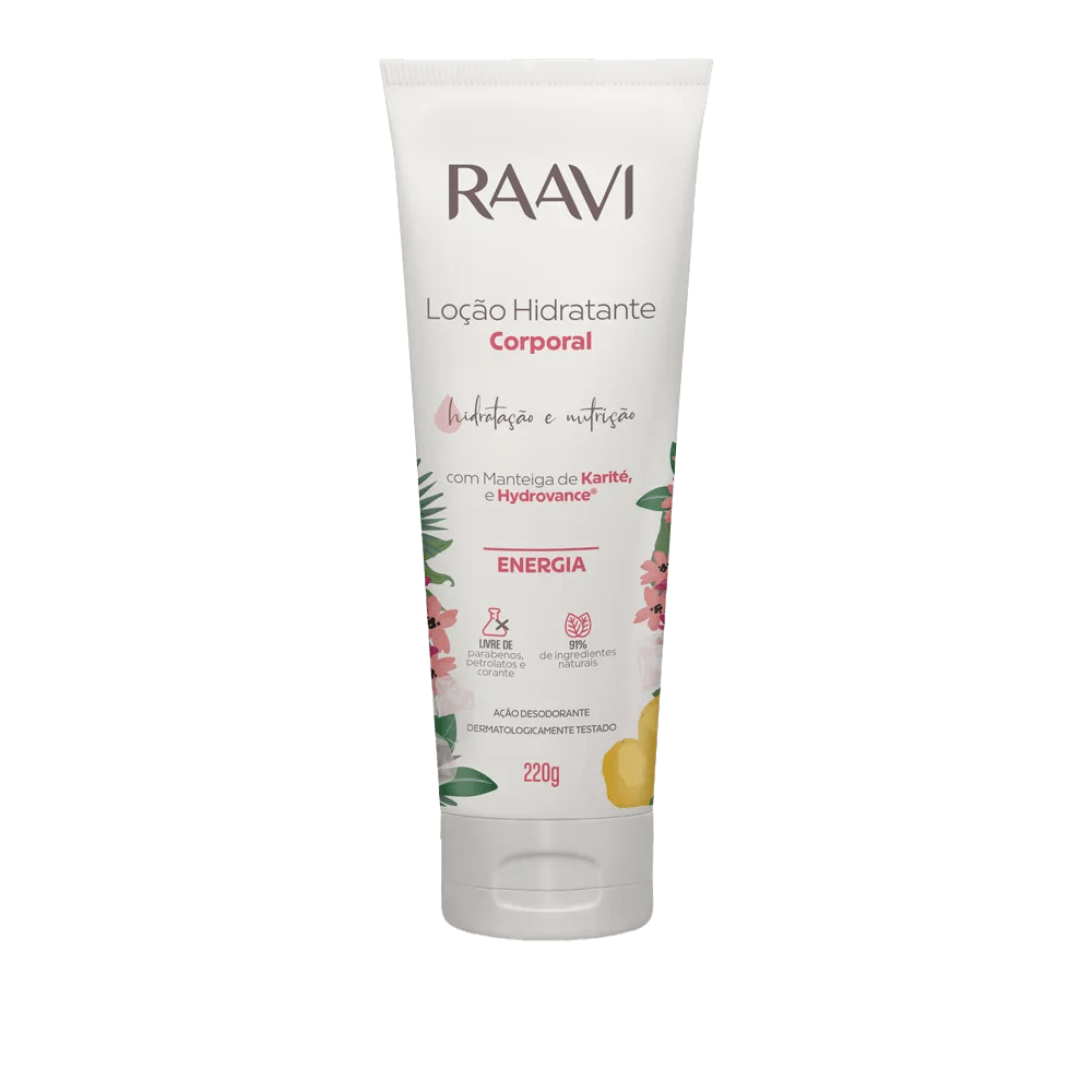 Loção Hidratante Corporal Raavi Energia 220g