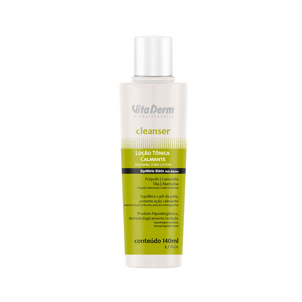Loção Tonica Vita Derm Calmante Cleanser 140g