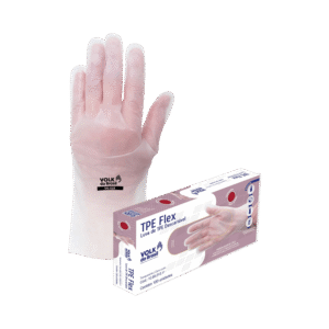 Luva Volk TPE Flex Transparente c/ 100 M