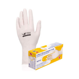 Luva de Latex Volk Com 100 Unidades G